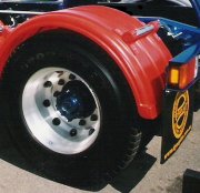 Red Mudguard Bracket - Click to Enlarge