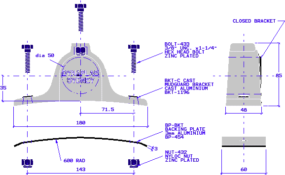 mudguard brackets