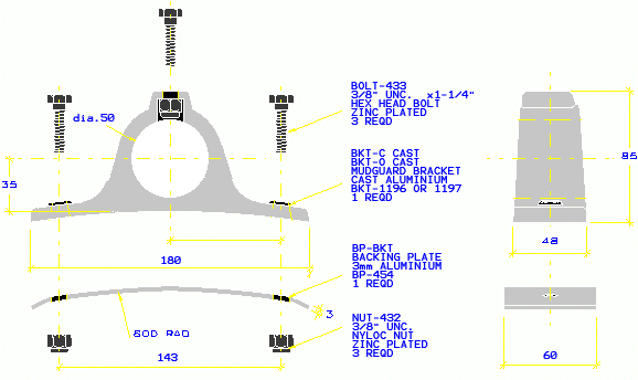 mudguard brackets